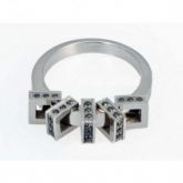 Anel Cartier Com Onix