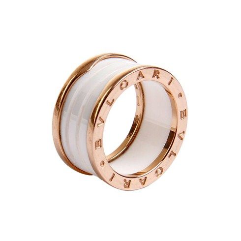 Anel Bvlgari BZero Ceramica Branca Novo Modelo