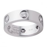 Anel modelo LOVE Cartier com Cristais