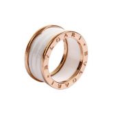Anel Bvlgari BZero Ceramica Branca Novo Modelo